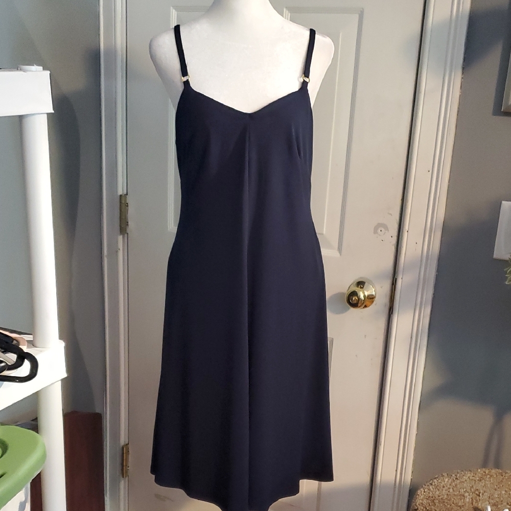 Calvin Klein Elegant Black Midi Dress